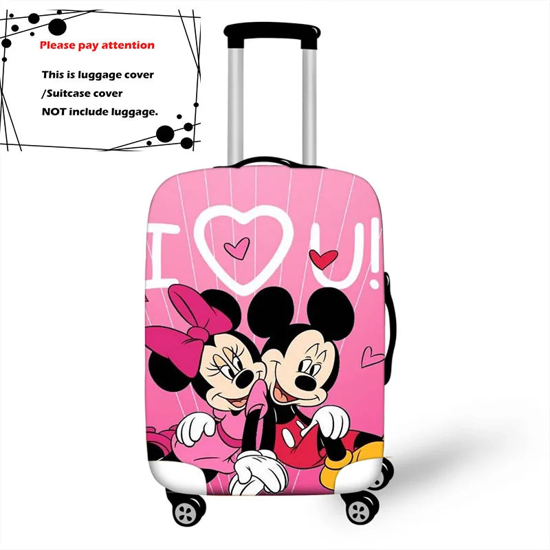 18-32 Inch Mickey Minnie Elastic Luggage Protective Cover Trolley Suitcase Protect Dust Bag Case Travel Accessories