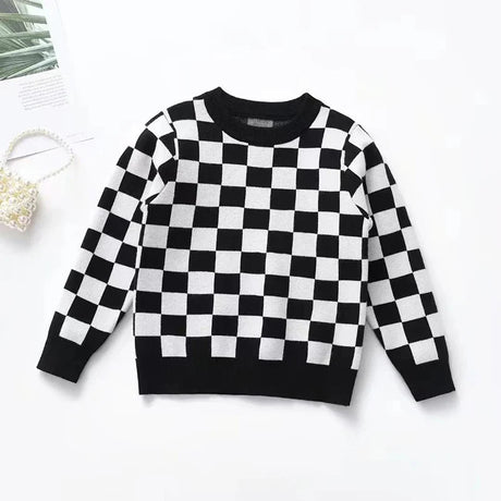 New Kids Baby Boys Girls Long Sleeve Leopard Print Sweaters Autumn Winter Baby Boy Girl Knit Children's Sweaters