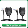 2PCS Baofeng Walkie Talkie Speaker Mic Waterproof PTT Microphone For UV-5RH DM-1701 UV-17 UV-K5 UV-K6 UV18 Pro Radio Accessories