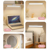 LED Reading Desk Lamp USB Rechargeable Light Stepless Dimming Table Lamp Remote Control Night Light for Bedroom Cabinet Closet