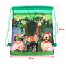 Cartoon Dinosaur Drawstring Bags Kids Drawstring Backpack Children Clothings Organizer Pouch Laundry Bag School Backpack