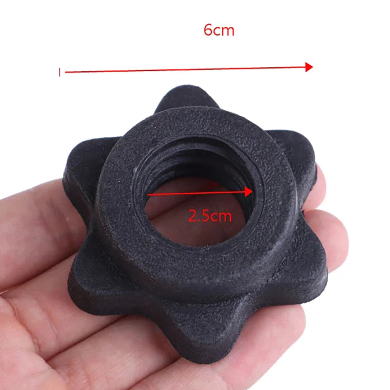 1 Pc Dumbbell Hex Nut Dumbbell Rod Nut Spinlock Collars for Barbells Bars Training Sports Gym Equipment Accessories