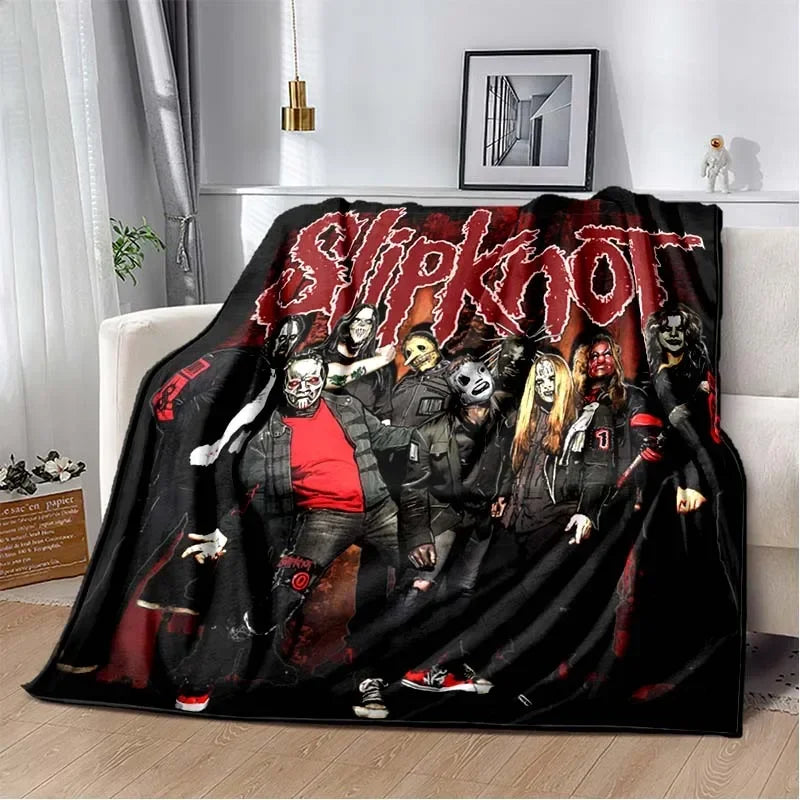 3D S-SLIPKNOT Band Printed Blanket  Fashion Soft Cozy Living room Bedroom Sofa Bed Travel Blanket Child Birthday Gift