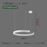 Ceiling chandelier Pendant light Chandeliers for dining room LED Bedroom living room nordic home decor Modern Round ring lamps