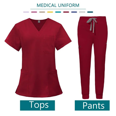 Nurse Uniform Woman Hospital Doctor Men's Medical Sweatshirt  Nursing Pants Unisex Workshop Uniforms Beauty SPA Work Clothes New