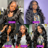 250% HD 13x6 Body Water Wave 40 Inches Lace Frontal Wig 13x4 Lace Front Human Hair Wigs 5X5 Glueless Wear To Human Hair Wigs