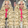 30 40 Inch 613 Honey Blonde Body Wave 250 Density 13x6 HD Lace Front Human Hair Wigs  13x4 HD  Lace Frontal Wig for black women