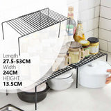 Retractable Kitchen Shelf Multifunctional Expandable Stackable Sliding Rack Space Saving Home Cabinets Tableware Organizer Rack