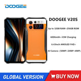 DOOGEE V20S Rugged 5G Smartphones Octa Core 12GB+256GB 6.34 FHD Android 13 Mobile Phone 50MP AI Camera 6000mAh 33W Charging NFC