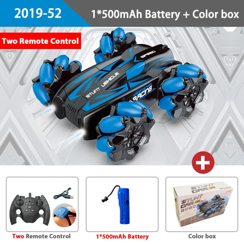 WLtoys F1 Drift RC Car With Led Lights Music 2.4G Glove Gesture Radio Remote Control Spray Stunt Car 4WD Electric Children Toys