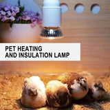 Reptile Heat Bulb Habitat Light Lamp Basking Heat Lamp For pet Reptiles Turtle Animals Heater Amphibians Temperature Controller