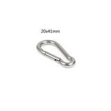 Screw Climbing Gear Carabiner, Stainless Steel, Gold Color, U Pendant, Snap Hook, Charm, Buckle Clasp, Shackle, 3Pcs