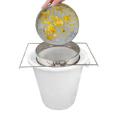 Net Impurity Filter Double sieve strainer Beekeeping Honey filter For Beekeeping Special Tools Stainless Steel Garden Supplies