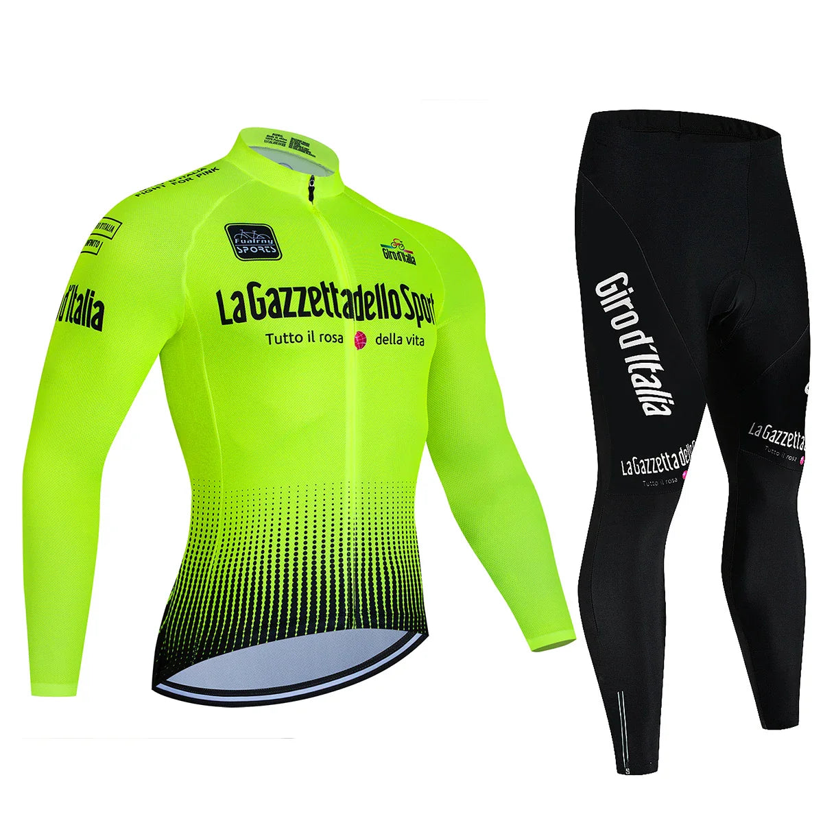 Tour De Italy D'ITALIA Cycling Jersey Set Premium anti-uv manica lunga Downhill Cycling Suit autunno Quick-Dry Pro Racing Unifor