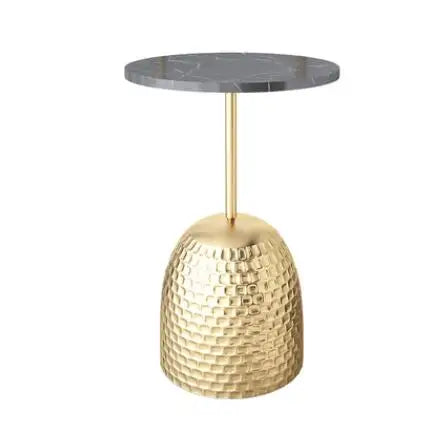 منضدة قهوة Nordic Simple Creative Small Coffee Table Living Room Sofa Round Table Side Table Bedside Marble Corner Table Gold