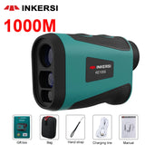 Inkersi Range Finder for Hunting Golf Rangefinder Laser Distance Meter TelescopeTelemeter 400M 1000M 1500M with Flag Pole Lock