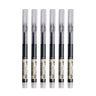 6Pcs/Set Quick-Drying 0.5mm Roller Pen High Capacity Black/Red/Blue Ink Straight Liquid Rollerball Gel School Office Stationery