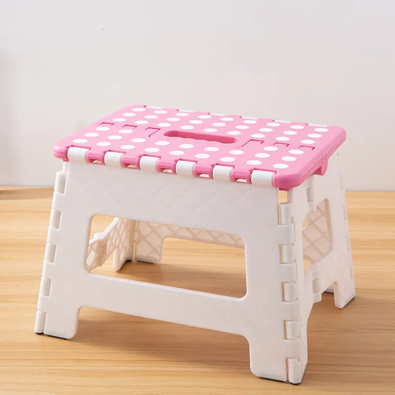 Folding Stool Thickened Plastic Folding Stool Lightweight handheld portable small stool Household adult children outdoor mat