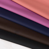 Knitted PU Leather Fabric Matte Finish Four Sided Elasticity Wholesale Cloth Apparel for Diy Sewing By The Meters