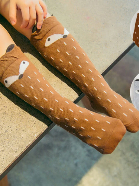 Baby Cartoon Fox Girls Leg Warmer Cotton Cute Knee Socks Kid Clothing Unisex Toddler Socks