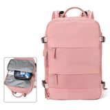 Pink Travel Backpack Casual Daypack Rucksack Computer Bag College Multipurpose Daypack with USB Charging Port Backpack for Women