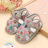 2023Brand NEW 0-18Months Kids Newborn Baby Boys Fashion Summer Soft Crib Shoes First Walker Anti Slip Sandals Shoes Soft Sole