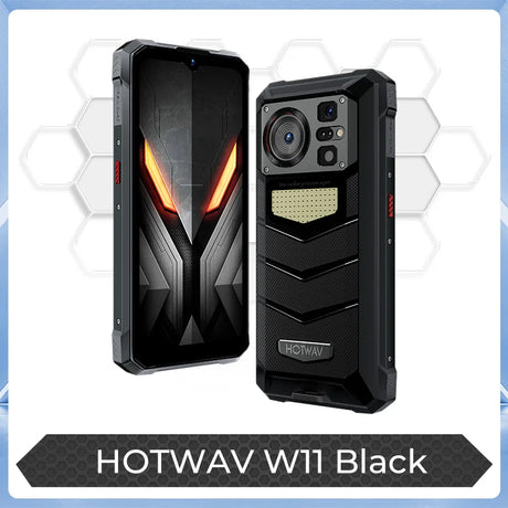 [World Premeire] HOTWAV W11 Rugged Phone 20800mAh 280LM Flashlight 6.6'' FHD+ Smartphone 33W 24MP Night Vision Mobile Phone