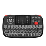 Rii i4 Mini BT Wireless Keyboard With Touchpad 2.4GHz Backlit Mouse Remote Control For Windows Android TV Box Smart TV