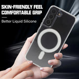 For MagSafe S22 S21 S20 Case ,For Samsung S20 S21 S22 Ultra For Note 20 Ultra Case Shockproof Shell,Transparent Magnetic Phone