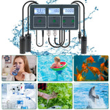 WiFi Tuya Smart PH Meter Data Logger Temp TDS Salinity S.G. EC ORP Water Tester Monitor Analyzer for Aquariums Pool Hydroponics