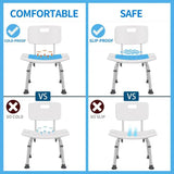 Non-slip Bath Chair Elderly Bath Tub Aid Seat Bathroom Bath Chair Shower Stool Seat Cushion Safe Bathroom Environment Product