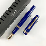 Wingsung 629 Piston Filling Classics Fountain Pen Best Black & Blue Acrylic Resin Business Office Writing Ink Pens With Box