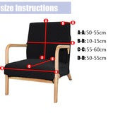 jacquard waterproof armrest chair cover wooden chair slipcover elastic chair protector for pets washable  (only cover, no seat)