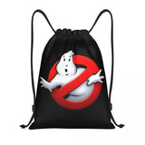 Ghost Buster Logo Drawstring Bags Women Men Portable Sports Gym Sackpack Supernatural Comedy Film Training Backpacks