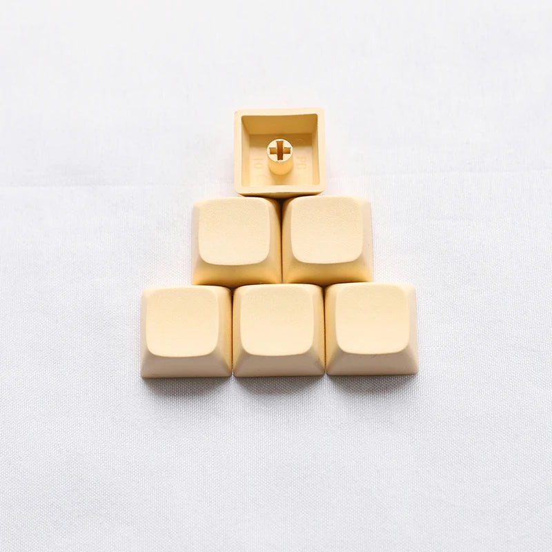 XDA 1u Keycaps Blank Thick PBT Material for Gateron Kailh Cherry MX Switches of Mechanical Keyboards DIY