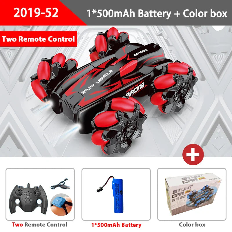 WLtoys F1 Drift RC Car With Led Lights Music 2.4G Glove Gesture Radio Remote Control Spray Stunt Car 4WD Electric Children Toys