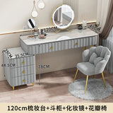 Luxury Nordic Dressing Table Mirror Chair Bedroom LED Modern Dressing Table Drawer Drawer Coiffeuse De Chambre Furniture Makeup