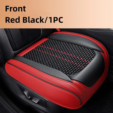 Car Seat Protector Cover Breathable PU Leather Driver Seat Non-slip Cushion Universal Size Luxury Car Interior Seat Mat Decorate