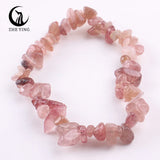 Stretch Natural 5-8mm Chips Bead Bracelet Healing Crystal Energy Fashion Jewelry for Women Men Girl Birthday Gift