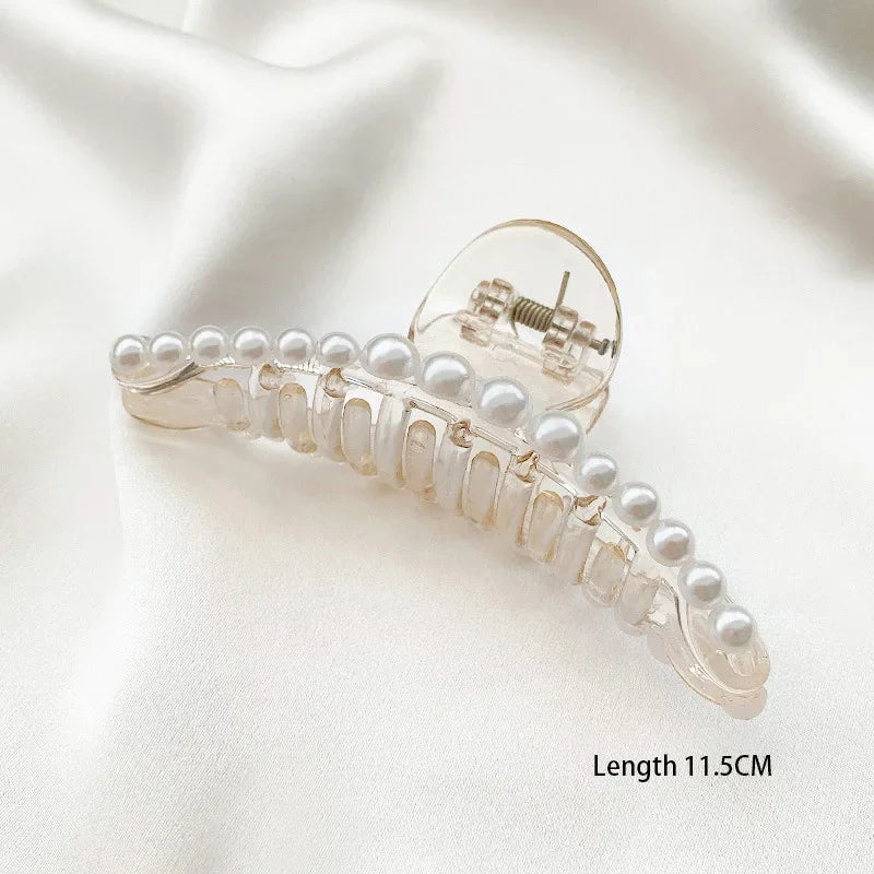 Hair Accessory for Women Popular Hair Catch Fashion Pearl Big Crab Hair Clips Luxury Trendy Gifts Summer Free Shipping