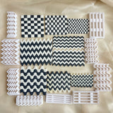 Checkerboard Polymer Clay Molds Clay Strip Cutter DIY Ceramics Earrings Jewelry Pressed Lines Pottery Tools