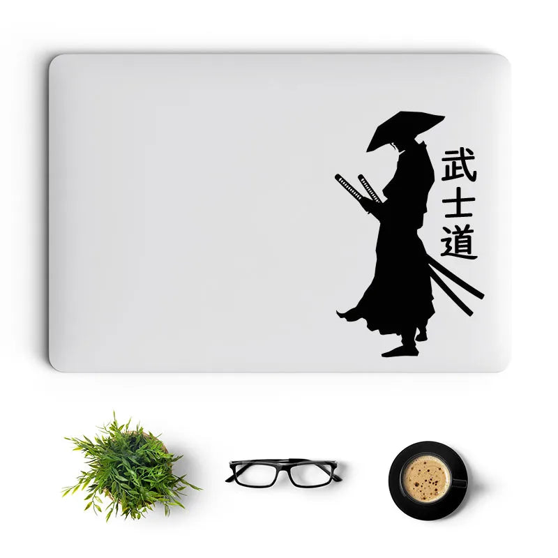 Japan Samurai Laptop Sticker for Macbook Pro 14 16 Retina 12 15 M1 Air 11 13 Inch Mac Cover Skin Vinyl Tablet PC Notebook Decal