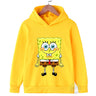 Spring and Autumn SpongeBob Printed Hoodies for Kids Sweatshirts for Boys and Girls Original Fashion Creative Games Baby Clothes