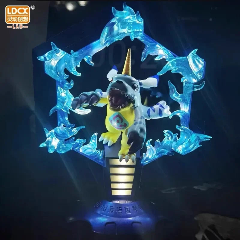 Adventure Animation Anime Figure Digimon Derivatives Agumon Gabumon Night Lamp Kawaii Light Desktop Decoration Christmas Gift