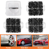 Mixed Auto Fastener Clip Car Body Push Retainer Pin Rivet Bumper Door Trim Panel Retainer Fastener Kit Car Accessories