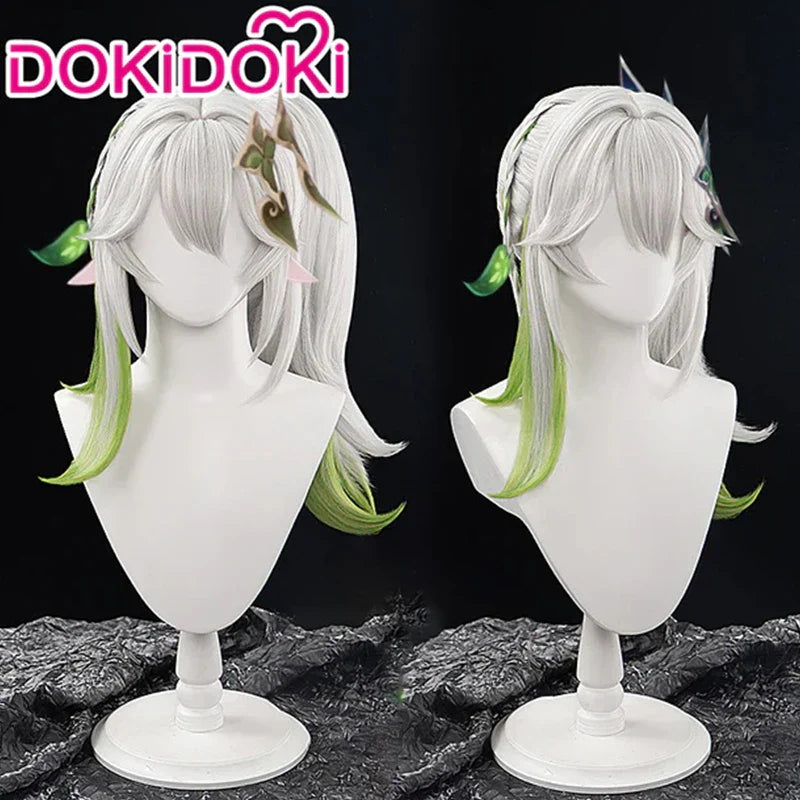 IN STOCK Nahida Wig Game Genshin Impact Cosplay Wig DokiDoki Christmas Nahida Kusanali Cosplay White Dyeing Dendro Sumeru