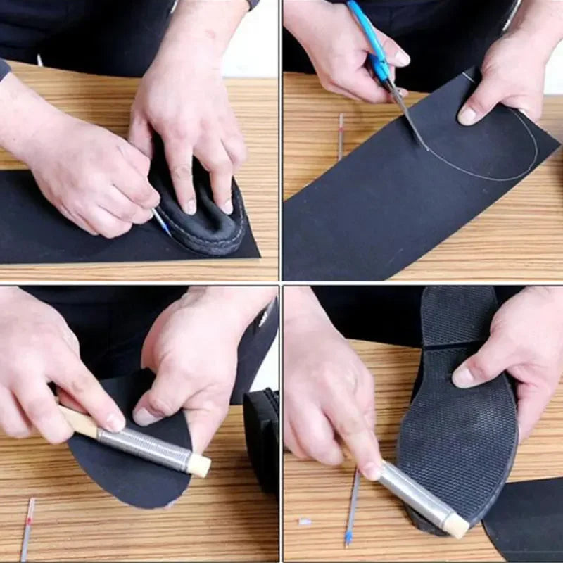 Full Shoe Sole Anti-slip Sticker Wear-resistant Rubber Repair Outsoles Self-adhesive Shoe Pad Shoe Care Bottom Patch Replaceable