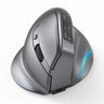 ZELOTES F-26C Desktop Upright Mouse Ergonomic 3200DPI 2.4G Bluetooth-Compatible 8 Buttons Rechargeable Vertical Gaming Mouse