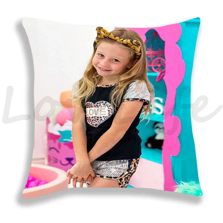 Cute Like Nastya Pillow Case Girls Pillowcase Sofa Bedroom Cushion Covers Home Decoration Kids Lovely Gifts 45*45cm Pillow Cover