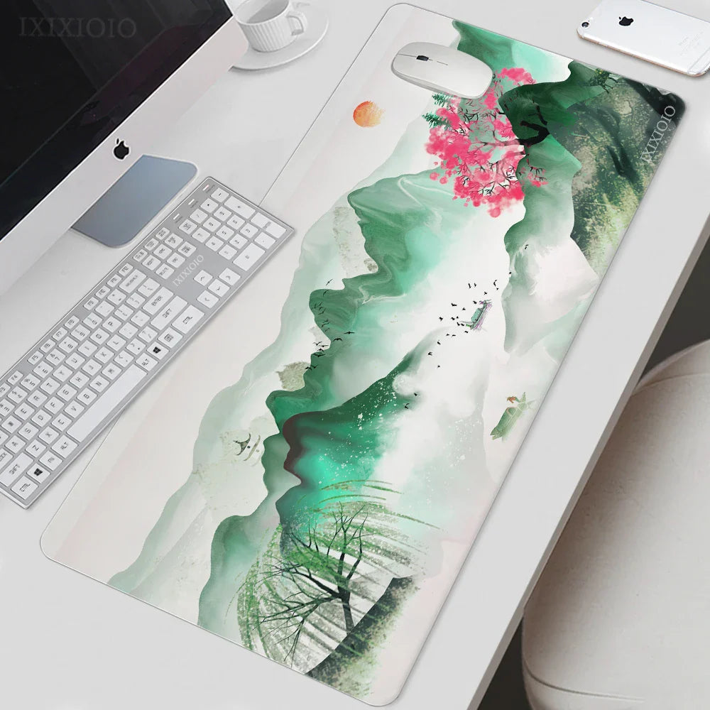 Mouse Pad Gaming Landscape Painting XL Home Custom Large Mousepad XXL Mechanical Keyboard Pad Office Office Accessories Mice Pad